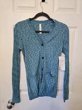 Athleta Revolve Cardigan – Space Blue – NWT – Size Medium